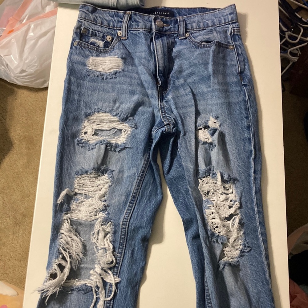 Aeropostale Mom Jeans with holes